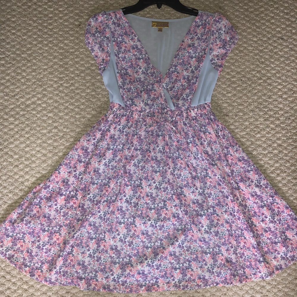 Princess Vera Wang Floral Printed Dress